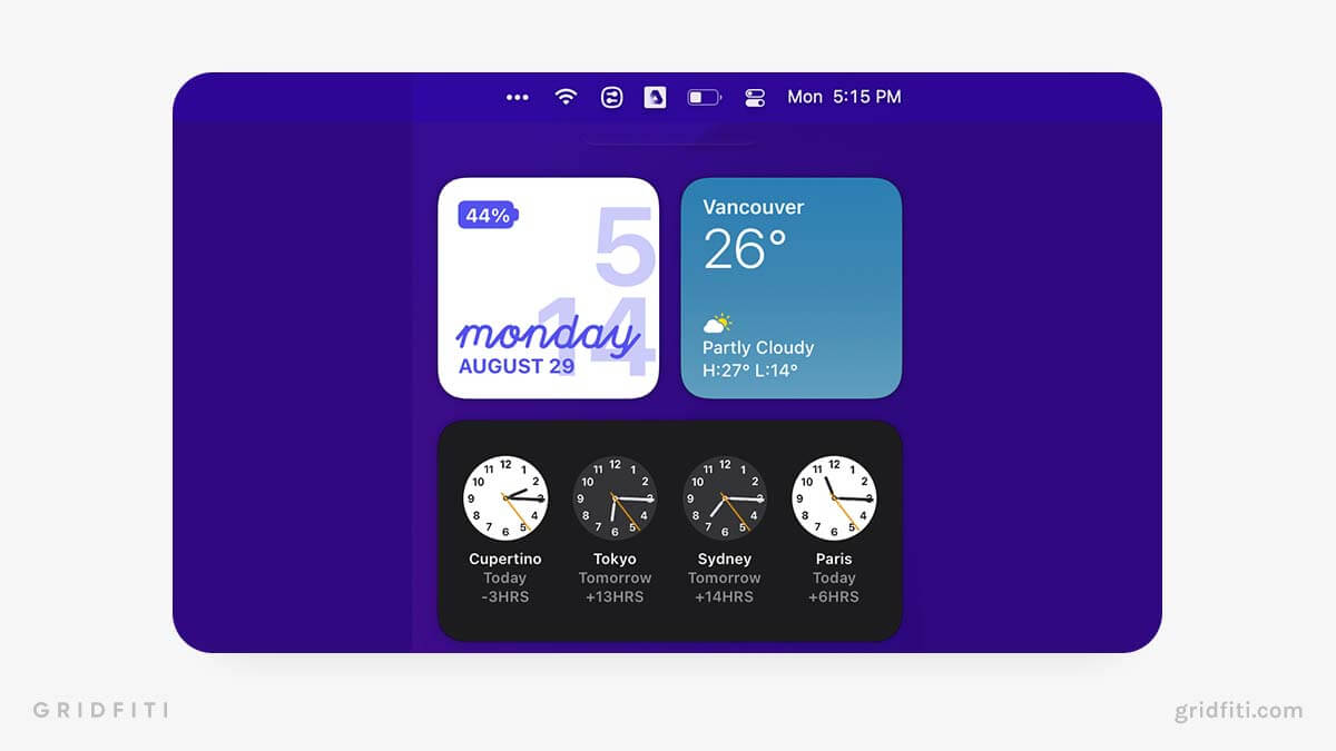 Aesthetic Mac Widgets