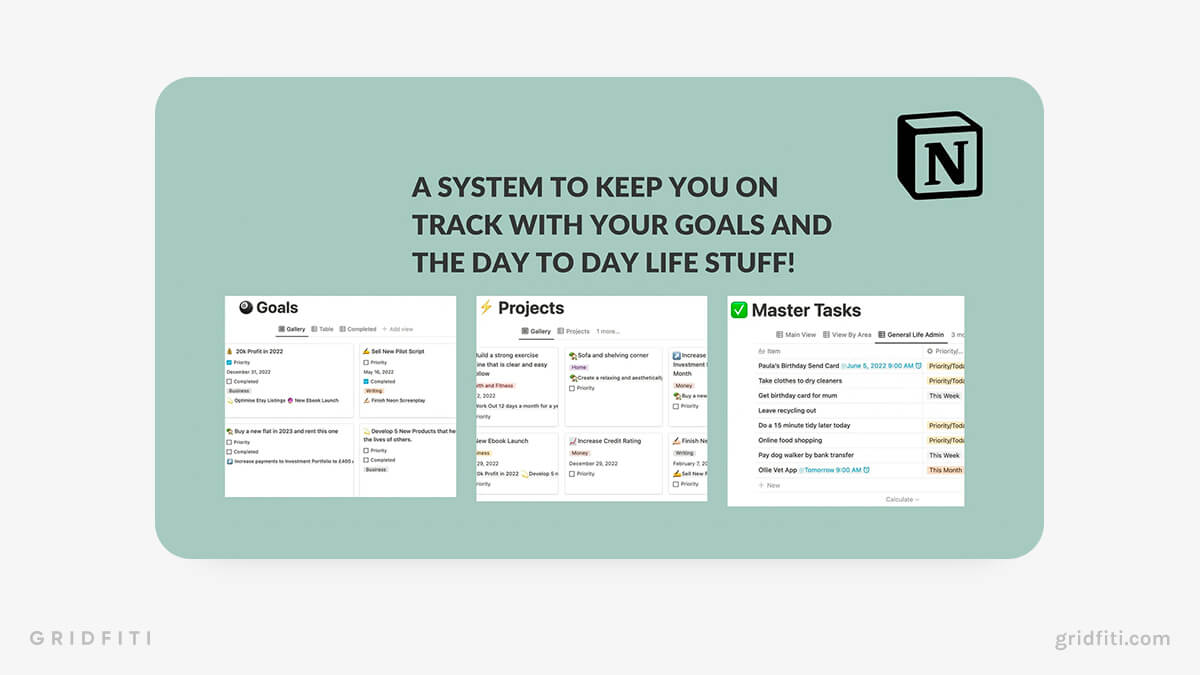 Notion ADHD Planner Template