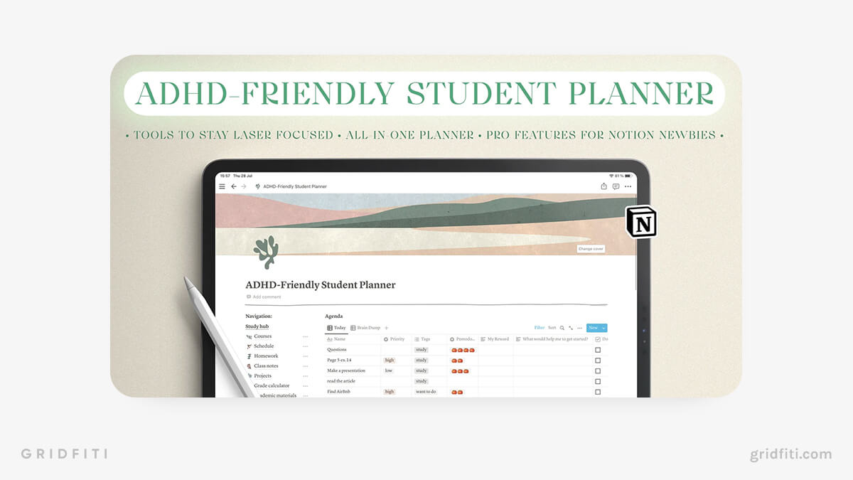 The 24 Best Notion ADHD Templates (Free & Paid) Gridfiti