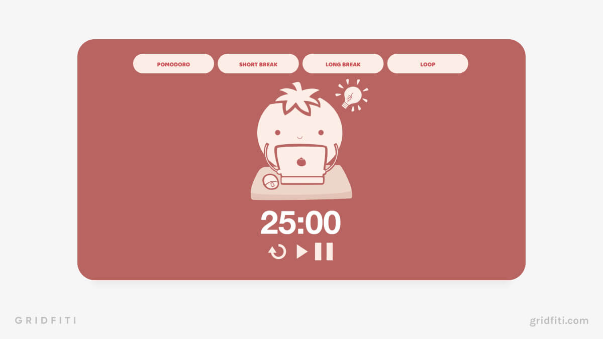 Pomodoro Timer widget for Notion