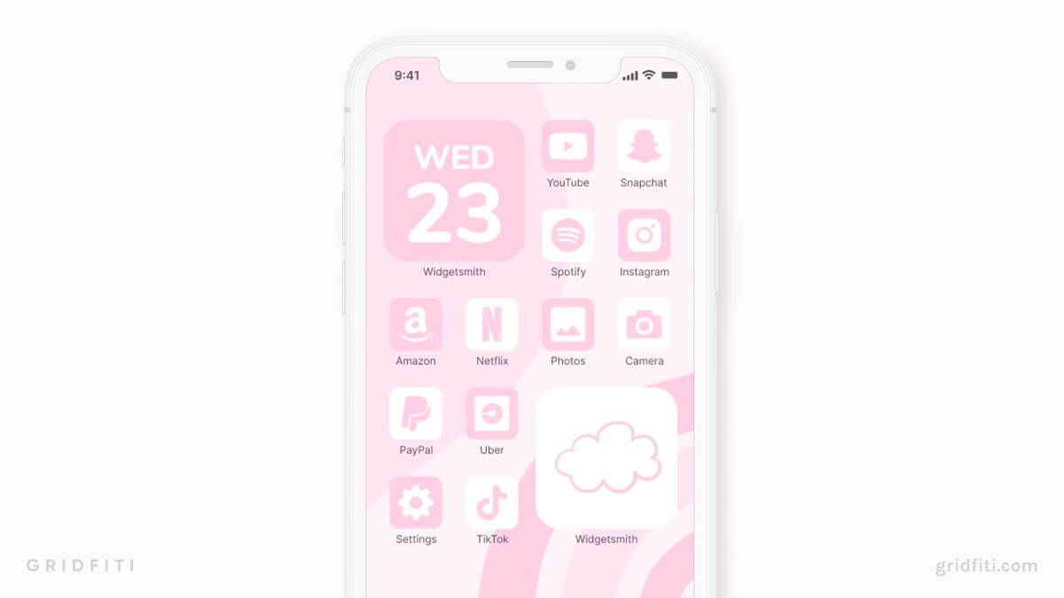 Pastel Pink App Icons