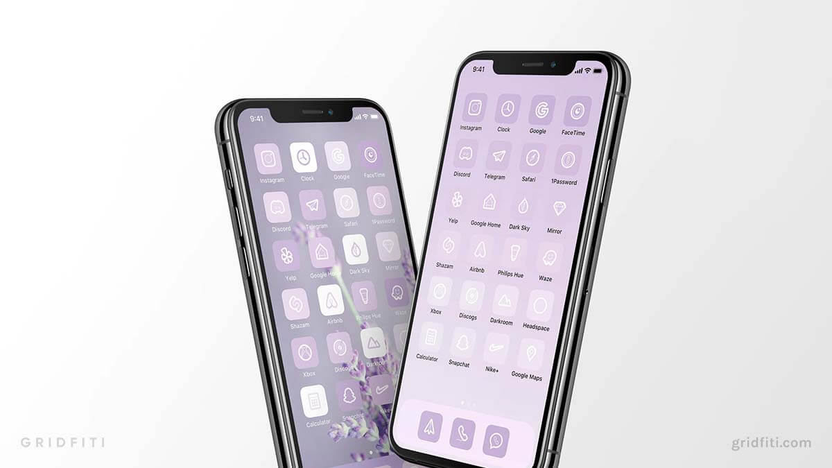 Pastel Purple App Icons