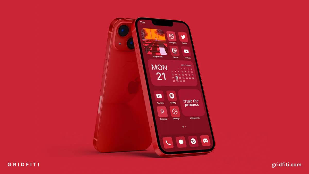 10 Red App Icon Packs For IOS 17 iPhone IPad Gridfiti