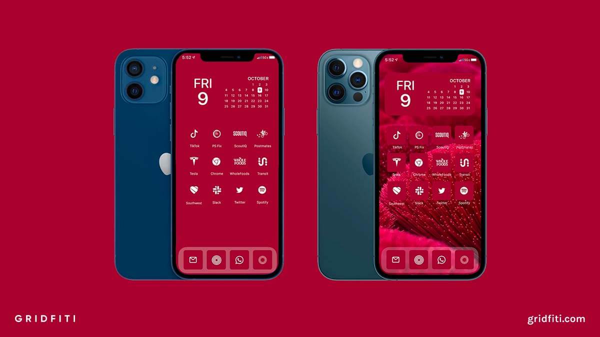 Raspberry Red App Icons