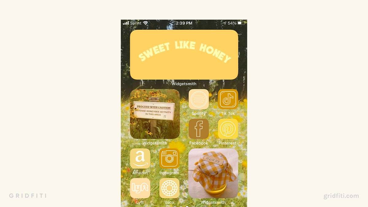 Mellow Yellow Aesthetic App Icons