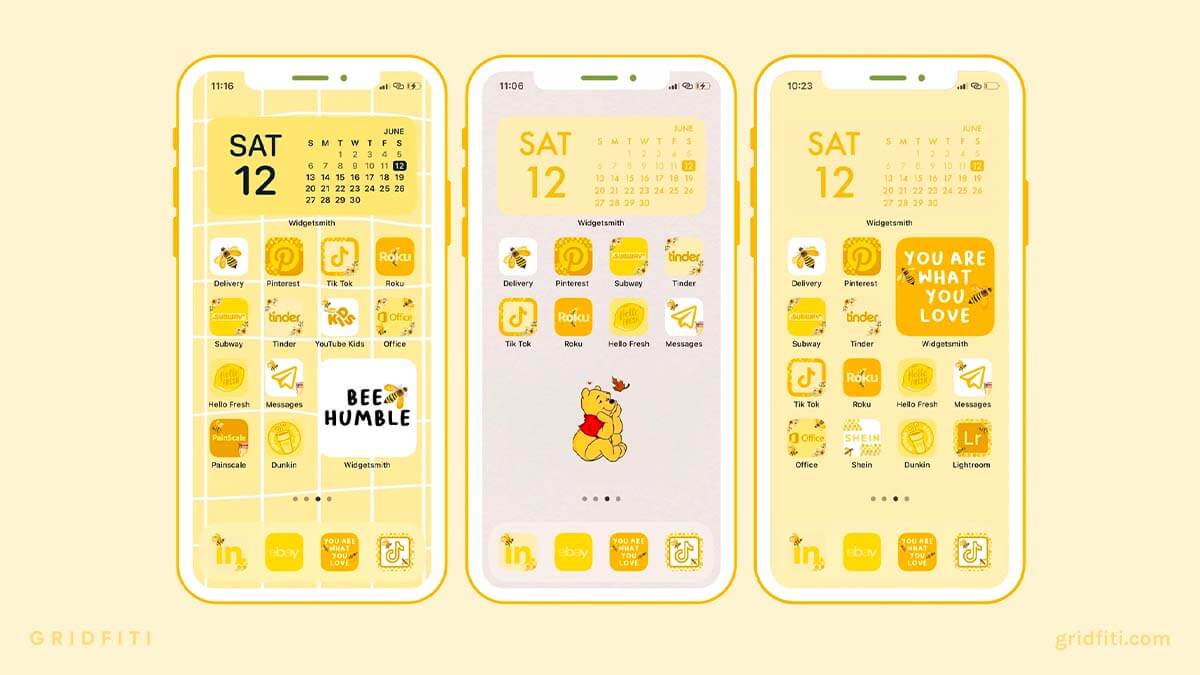 Summer Yellow App Icons