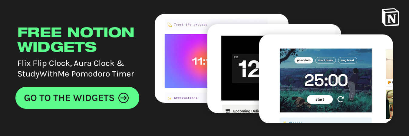 Free Notion Widgets