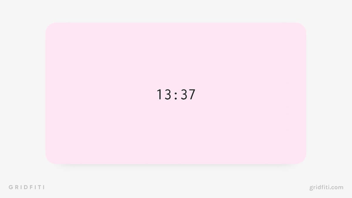 Pastel New Tab Clock