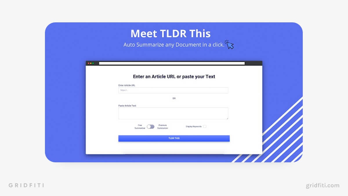 TLDR Chrome Extension