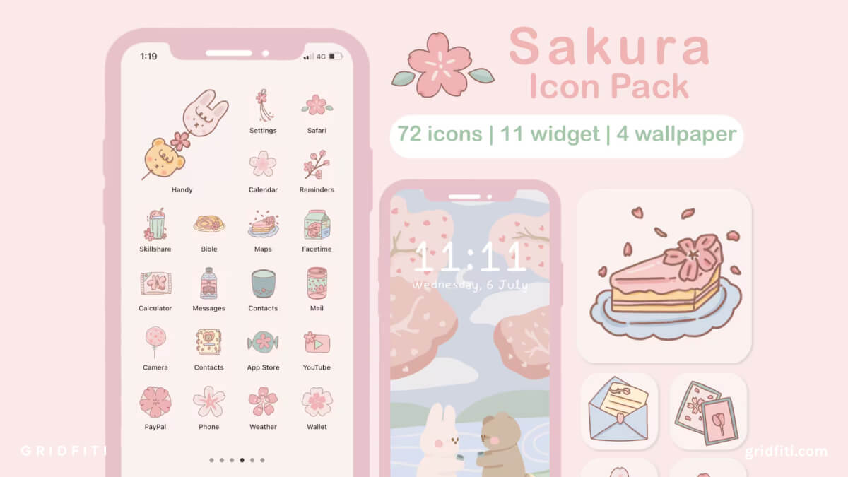 Sakura-Themed App Icons