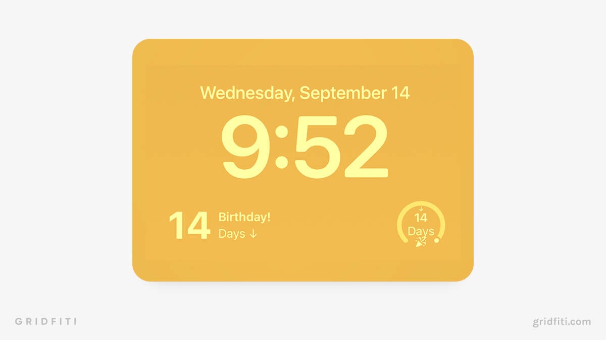 Countdown App & Lock Screen Widget