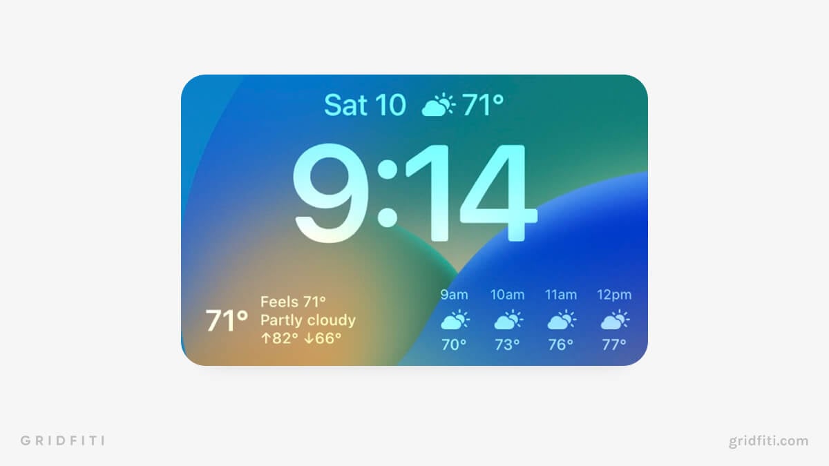 Weather Lock Screen Widgets