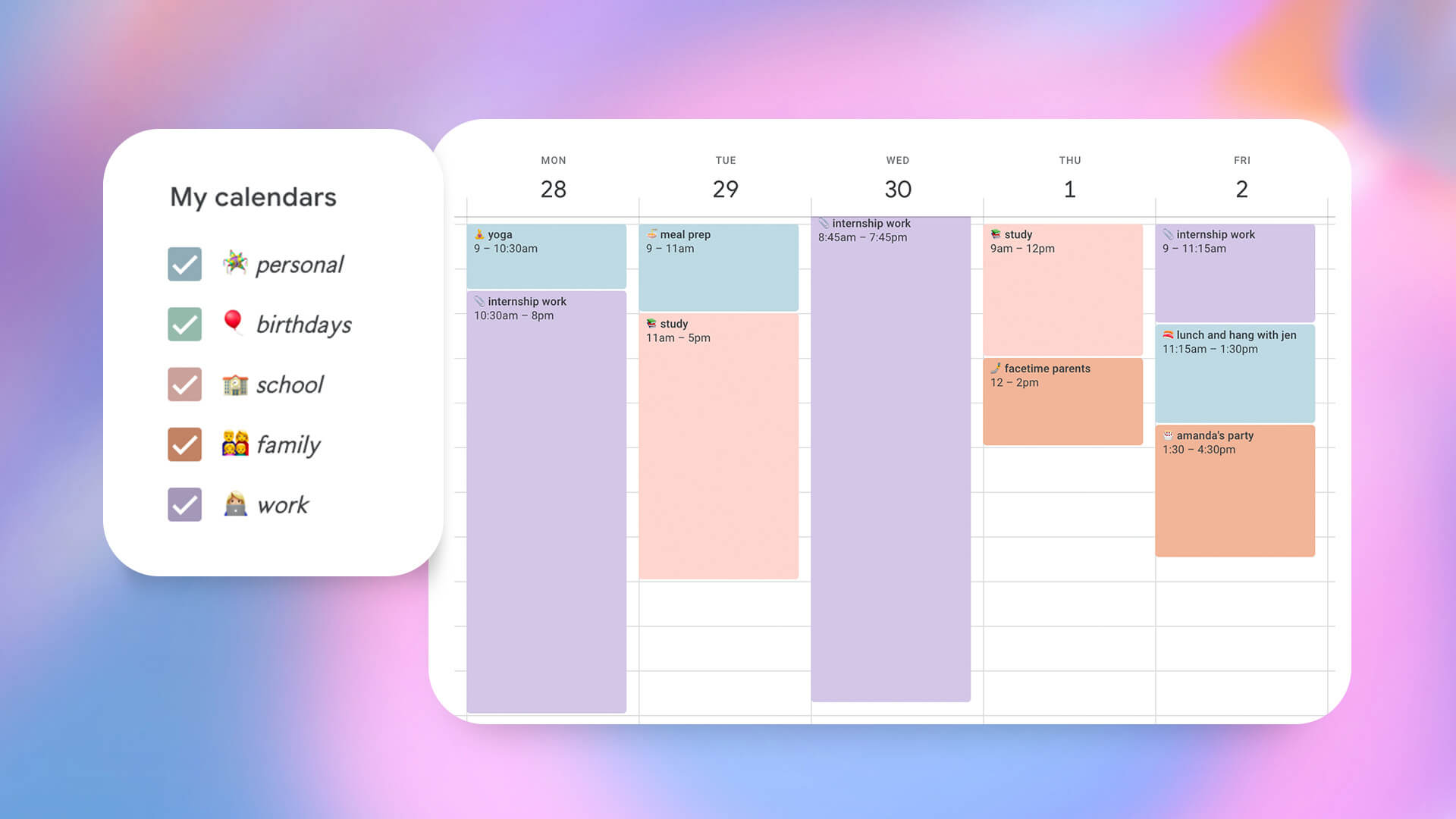 Top 56+ imagen google calendar background color thpthoangvanthu.edu.vn