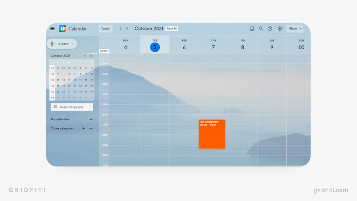 Aesthetic Google Calendar Backgrounds