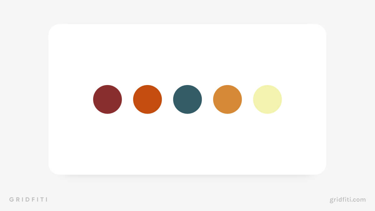 Fall Color Hex Codes for Google Calendar