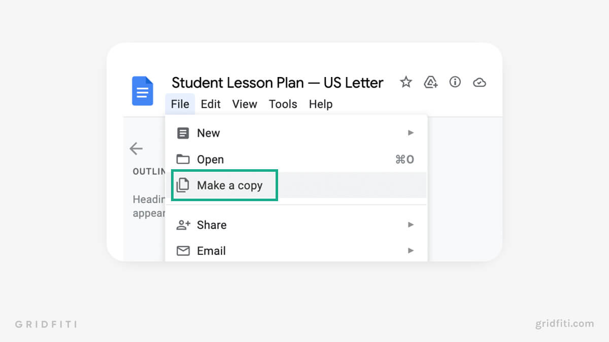 How to Make a Copy of Google Docs Templates