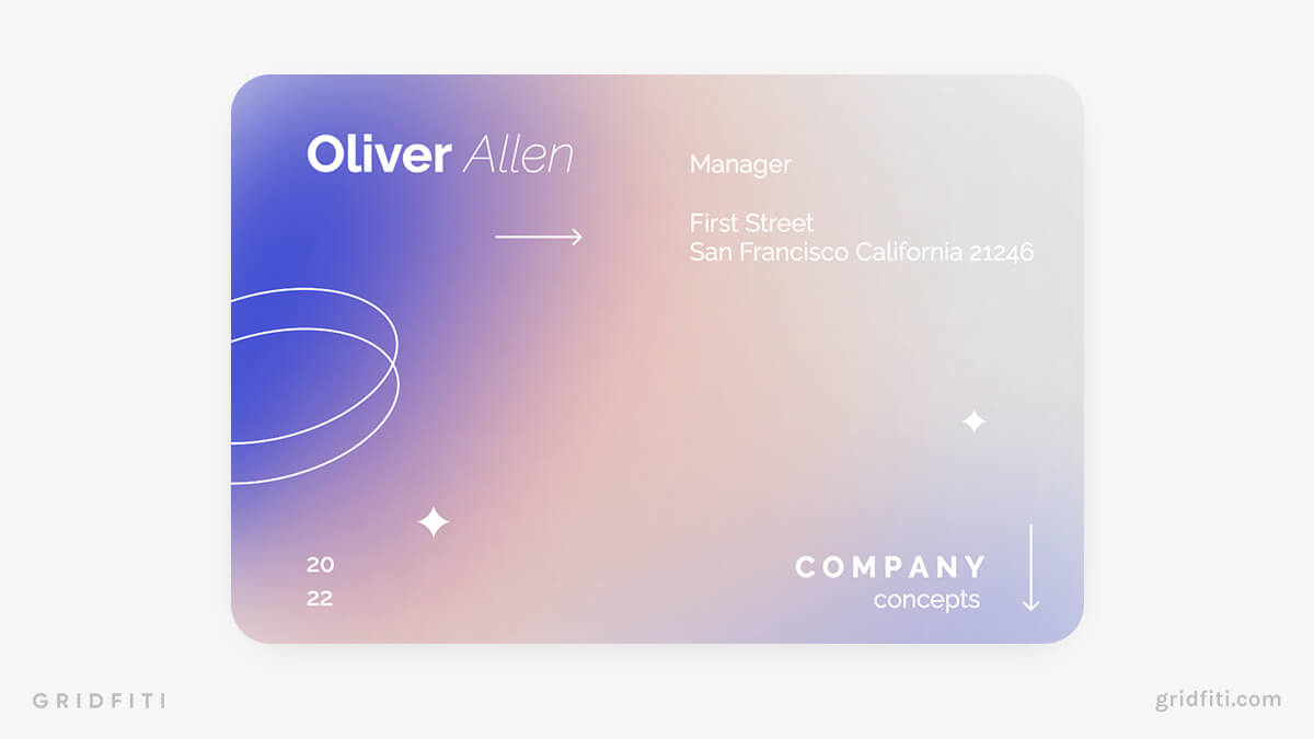 Aesthetic Business Card Template