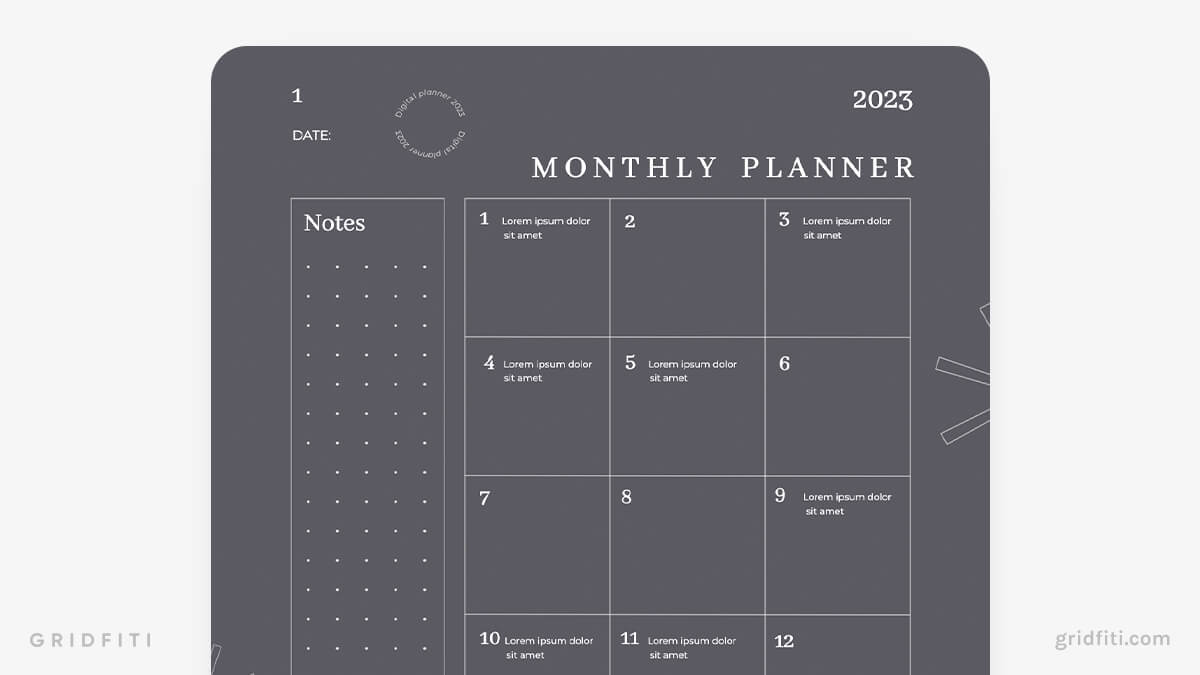 Minimal Aesthetic Google Docs Digital Planner