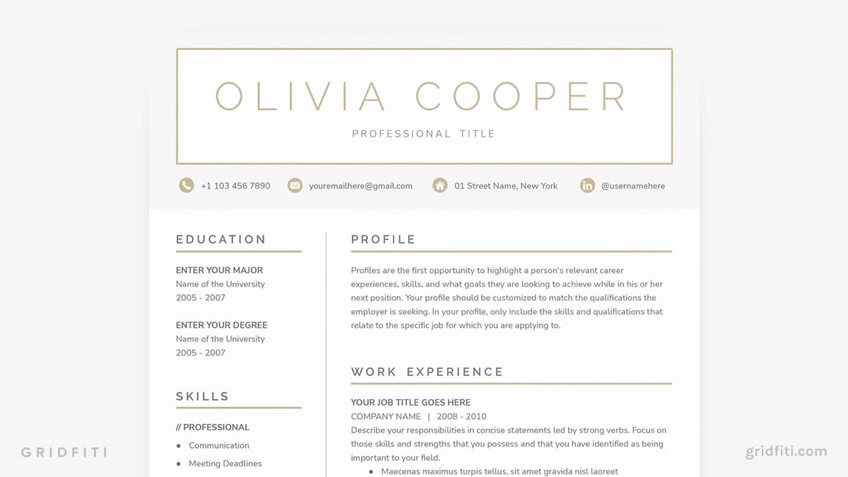 Where Can I Download Resume Templates For Free