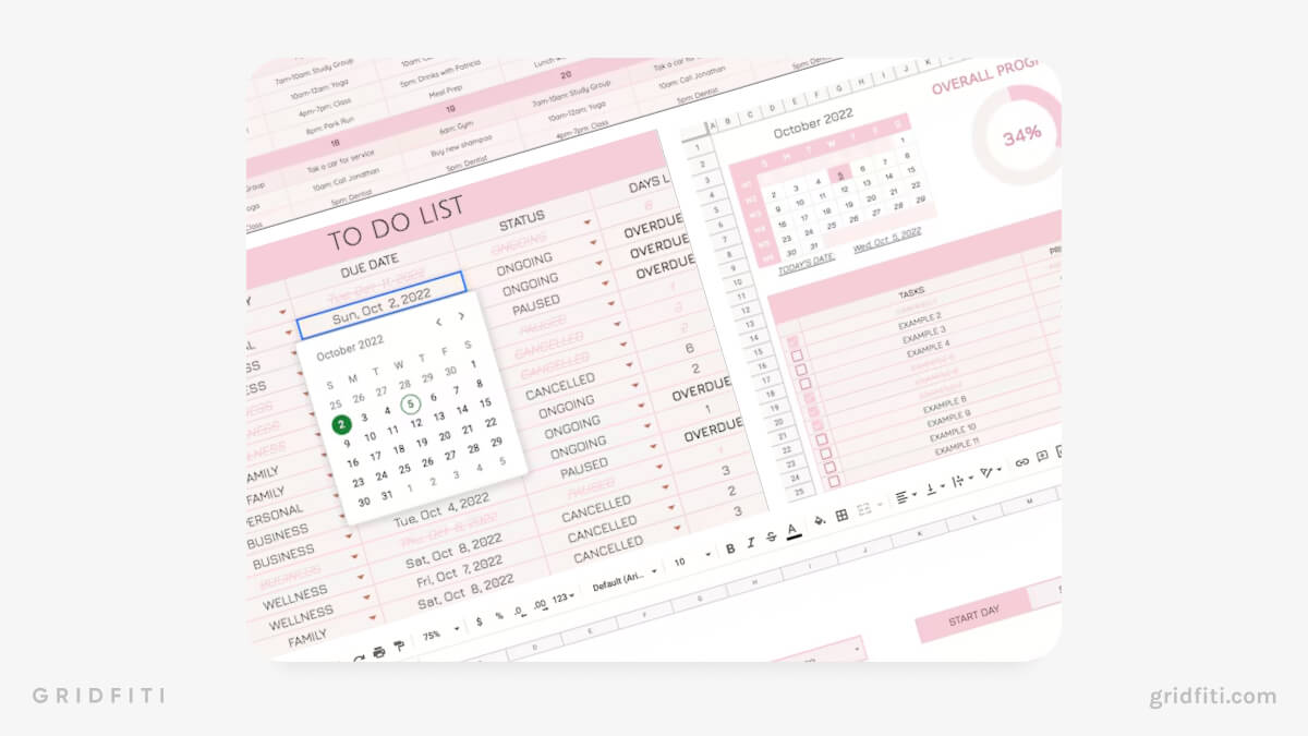 Pink To-Do List Template