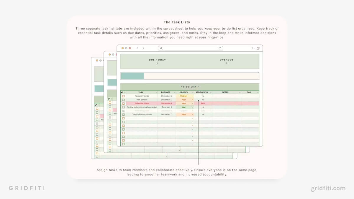 Simple Task Tracking Spreadsheet