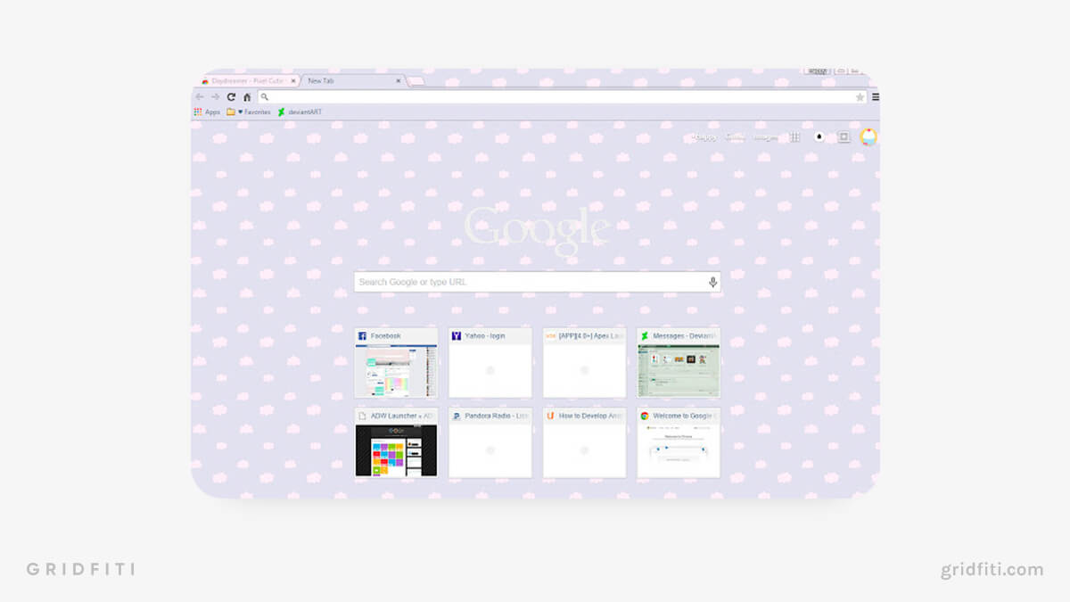 Daydreamer – Pixel Cutie Clouds for Chrome