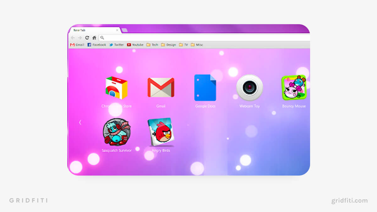 Purple Aura Theme for Chrome