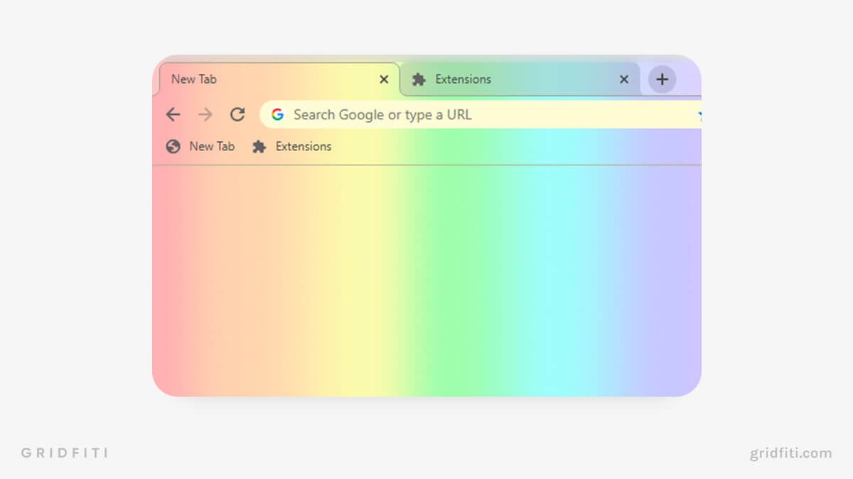 Pastel Rainbow Gradient Chrome Background