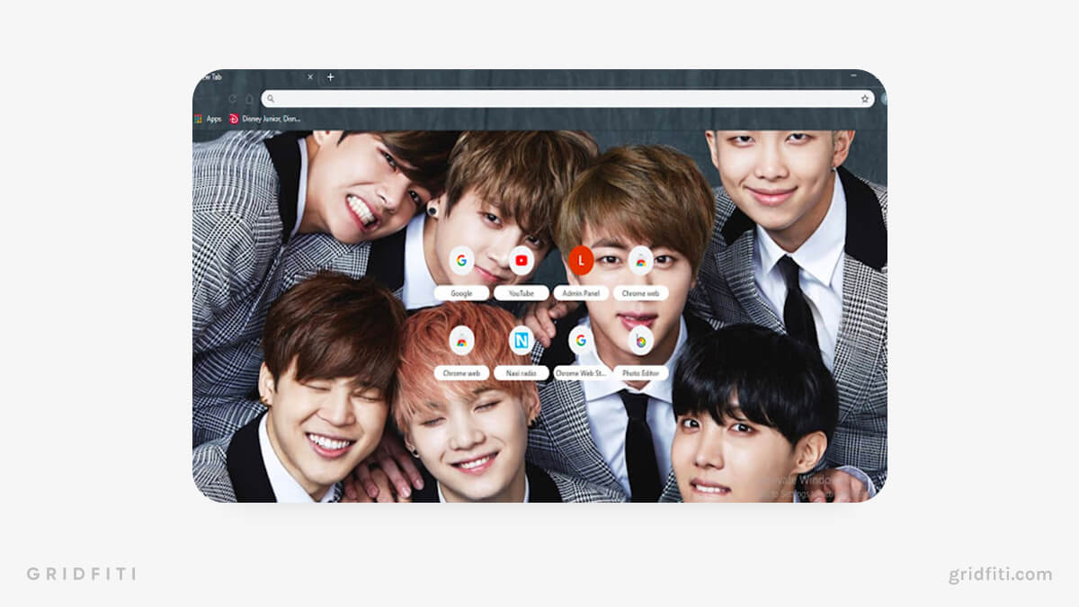 BTS Chrome Theme