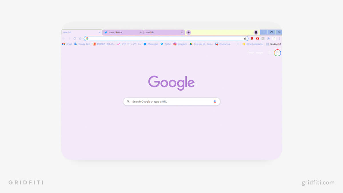 Purple Butter BTS Chrome Theme