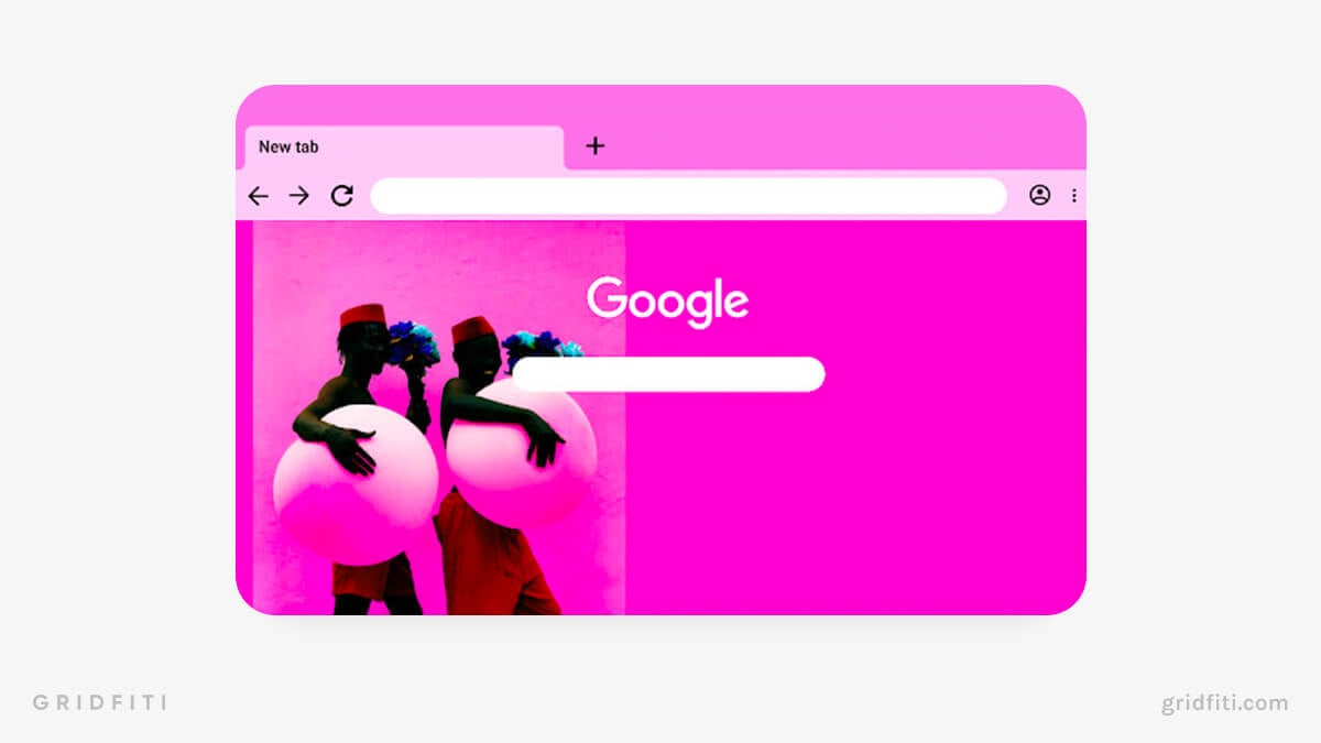 Aesthetic Pink Google Chrome Background