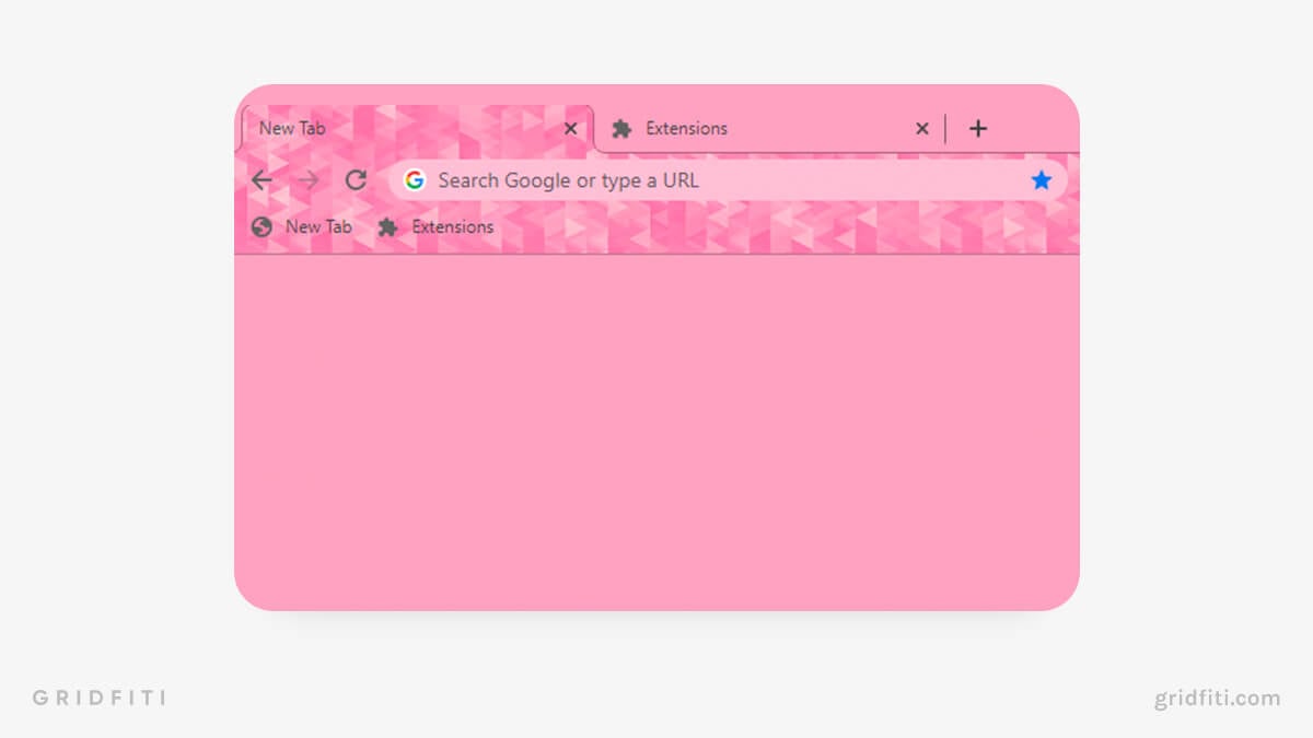 Cute Pink Chrome Theme