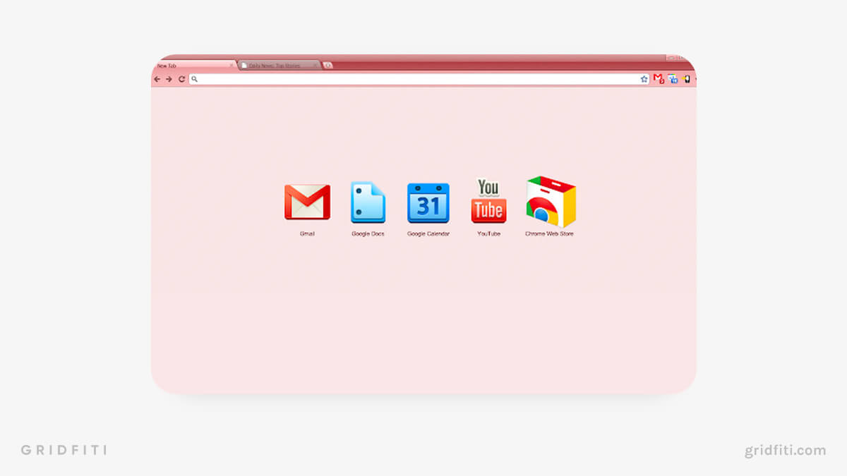 Pastel Pink Chrome Theme