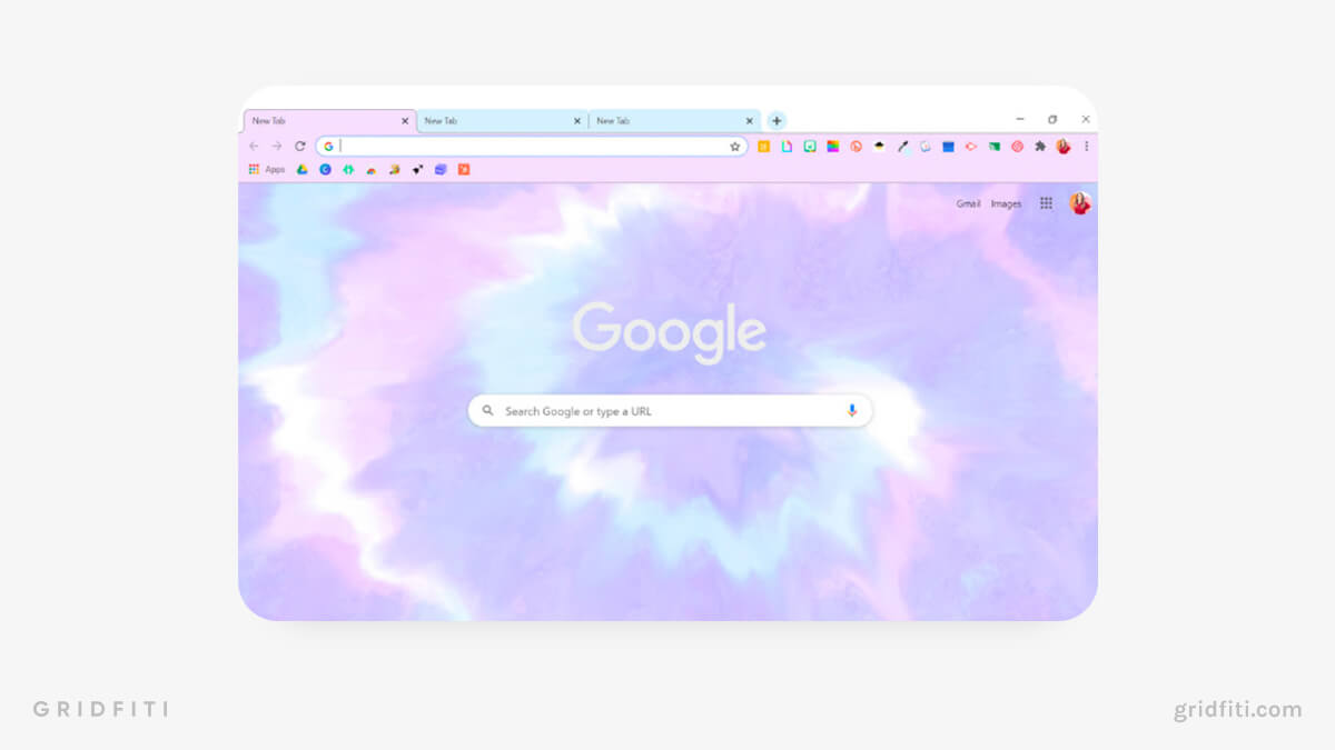 Purple Pink Dye Chrome Theme