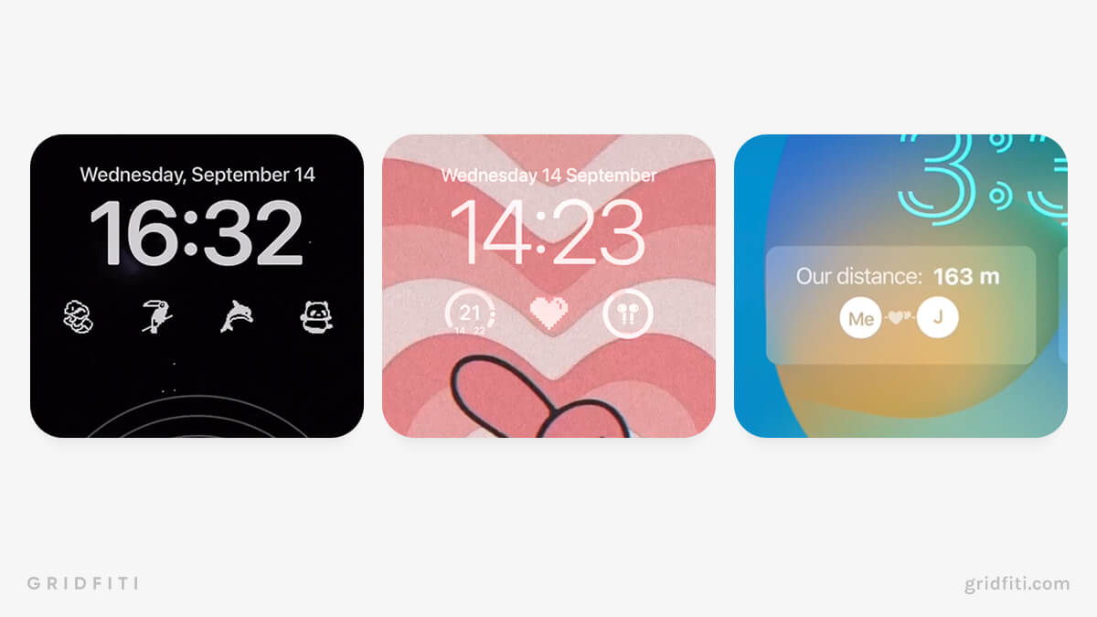 Aesthetic iPhone Lock Screen Widgets