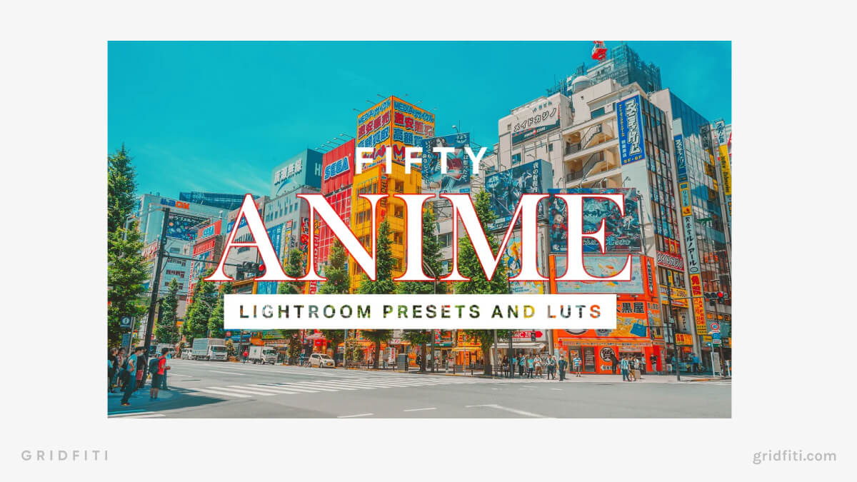 Anime Lightroom Presets and LUTs