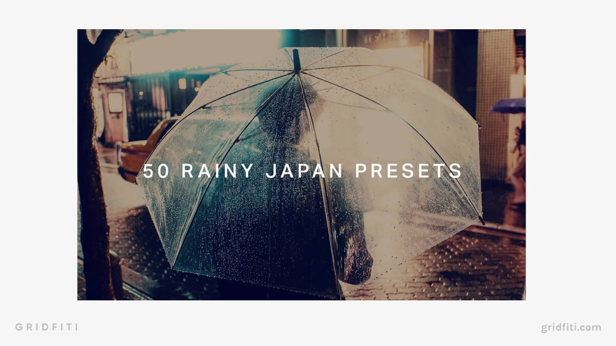 Rainy Japan Lightroom Presets