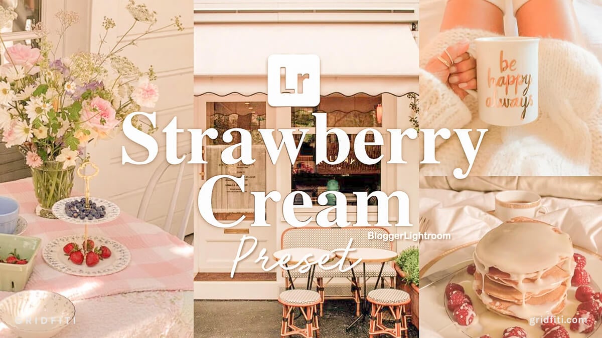 Strawberry Cream Color Preset for Mobile