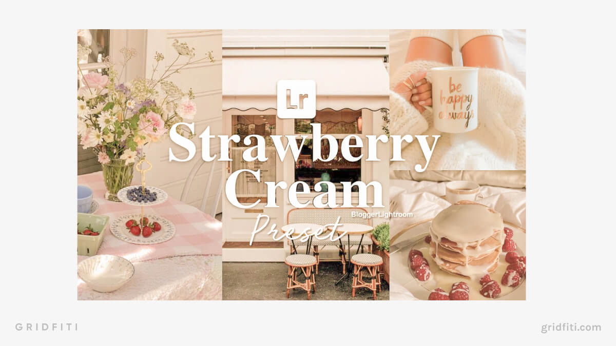 Strawberry Cream Color Preset for Mobile