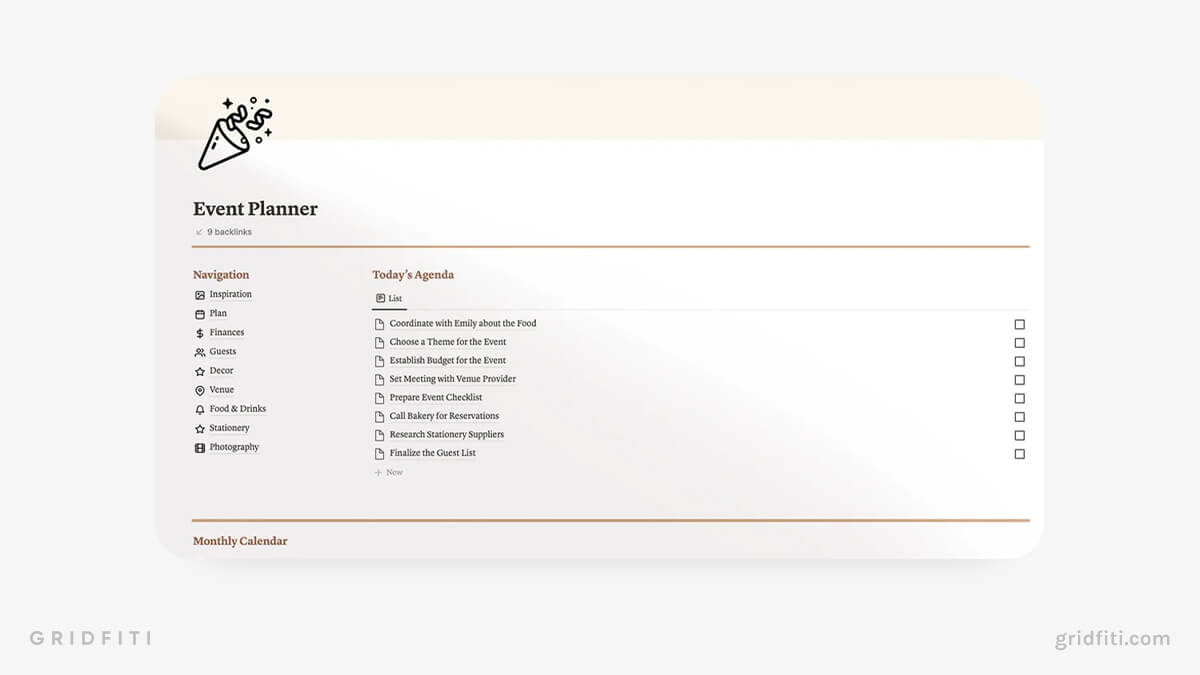Notion Ultimate Event Planner Template