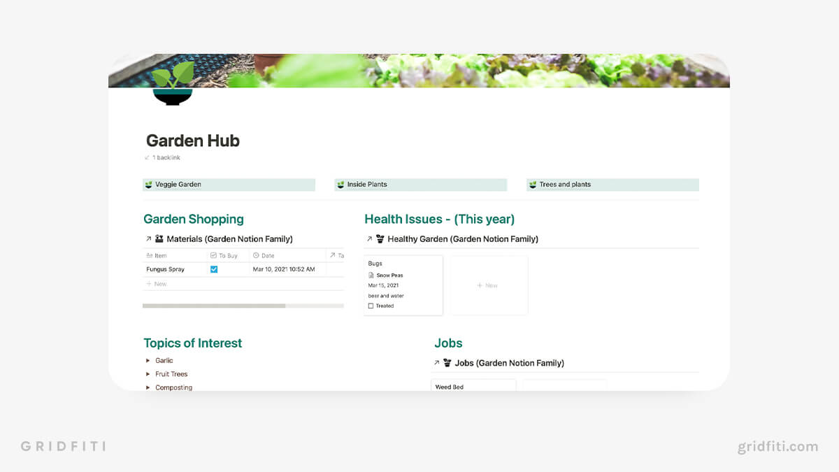 The 7 Best Notion Plant Trackers Garden Templates Gridfiti