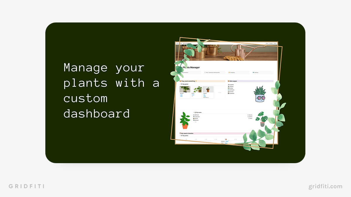 Notion Plants Manager Template