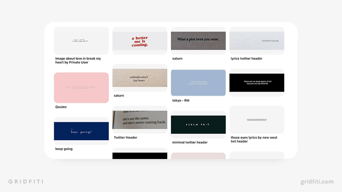 Aesthetic Pinterest Quote Headers for Notion