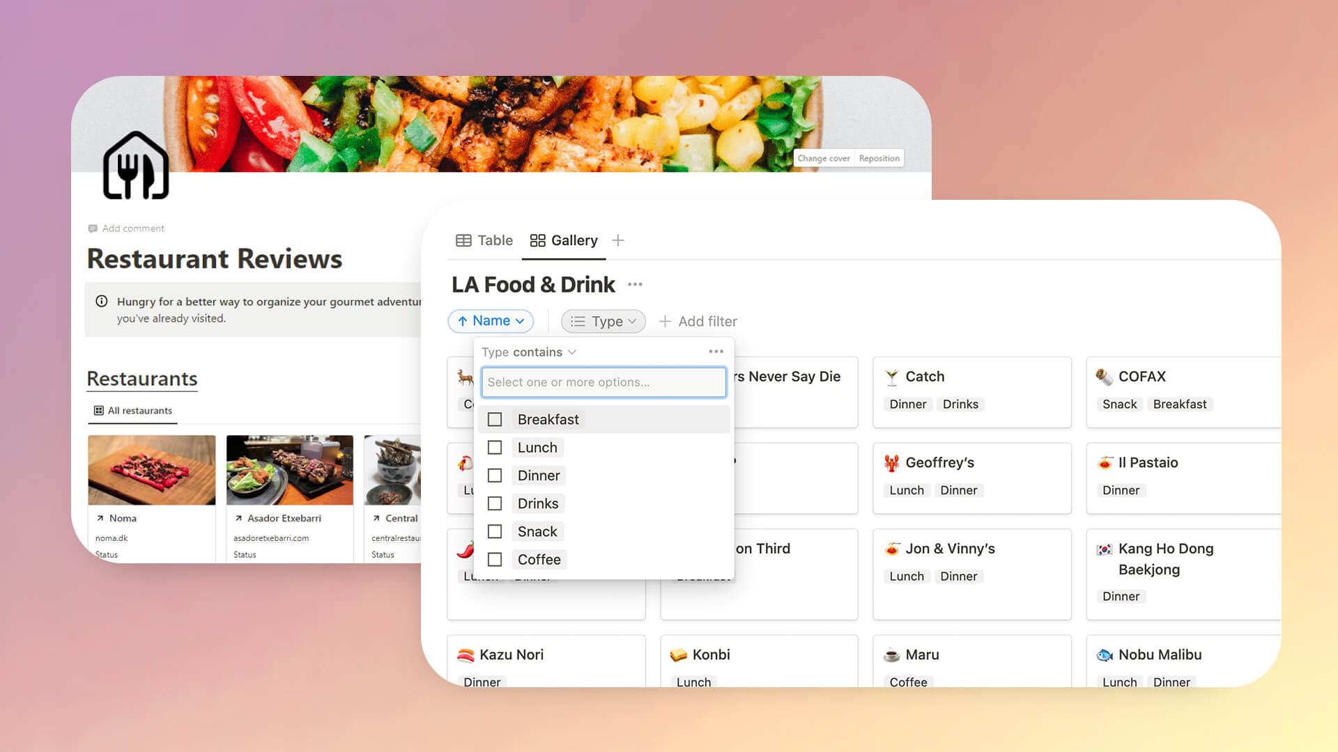 The 6 Best Notion Restaurant Templates (Lists, Reviews, Reservations