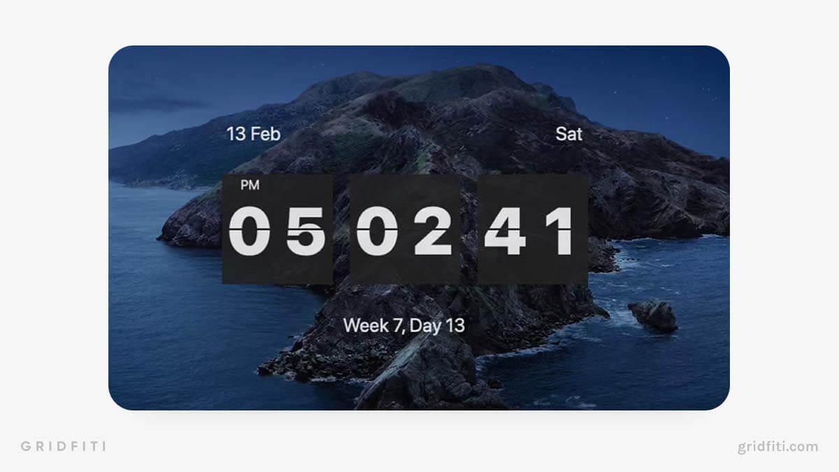 countdown widget macbook