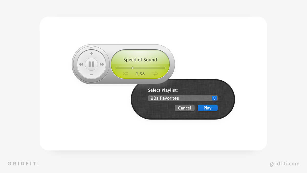 Retro Mac Music Widget