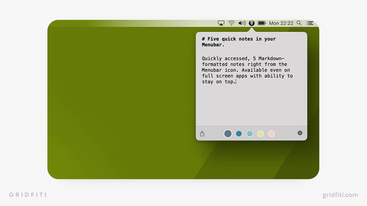 Note-Taking Mac Widget