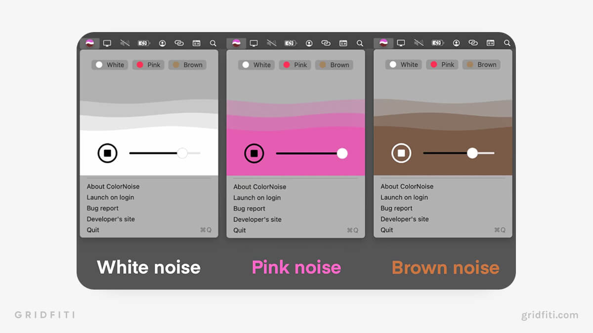 ColorNoise Mac Widget