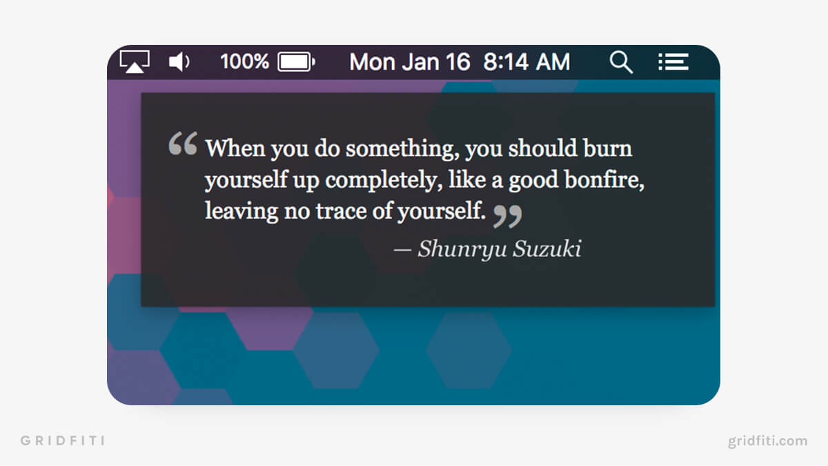 Quote Mac Widget