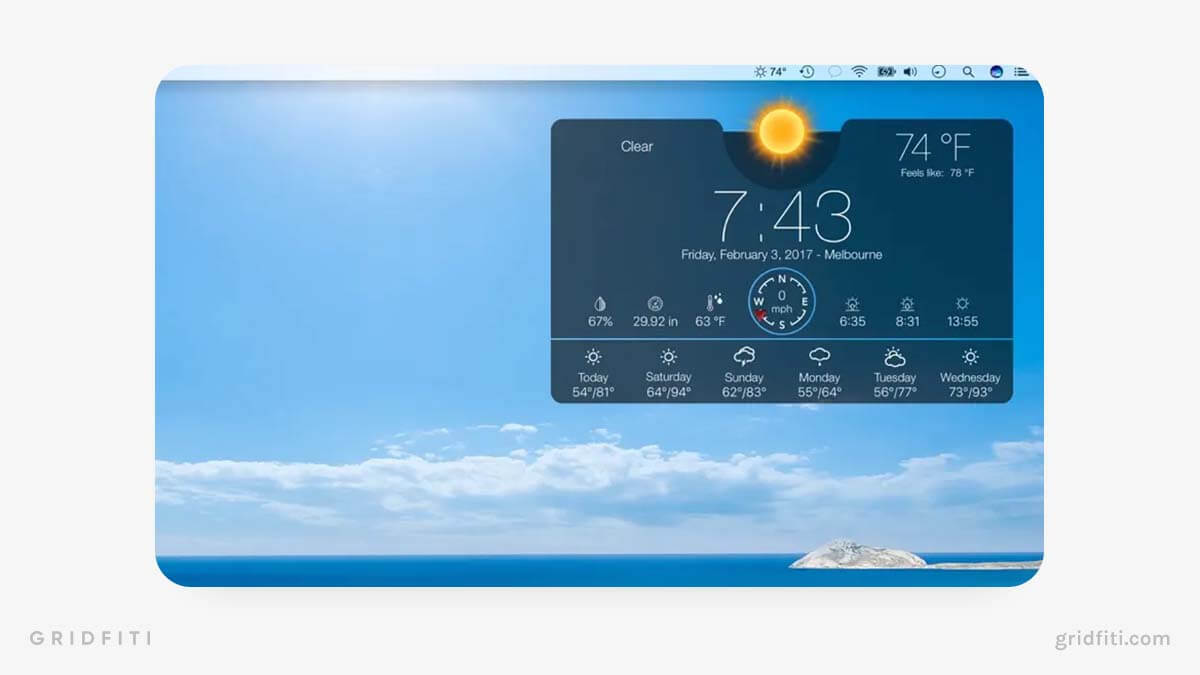 Weather Widget for MacOS